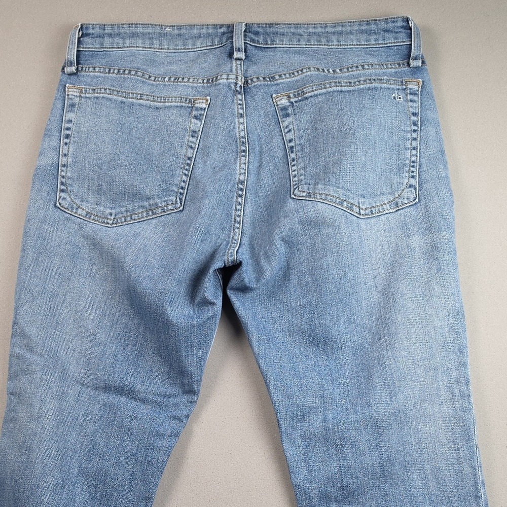 Rag Bone Dre Low Rise Slim Boyfriend Jeans Distressed Ripped Raw Hem Size 30 USA - Picture 4 of 12